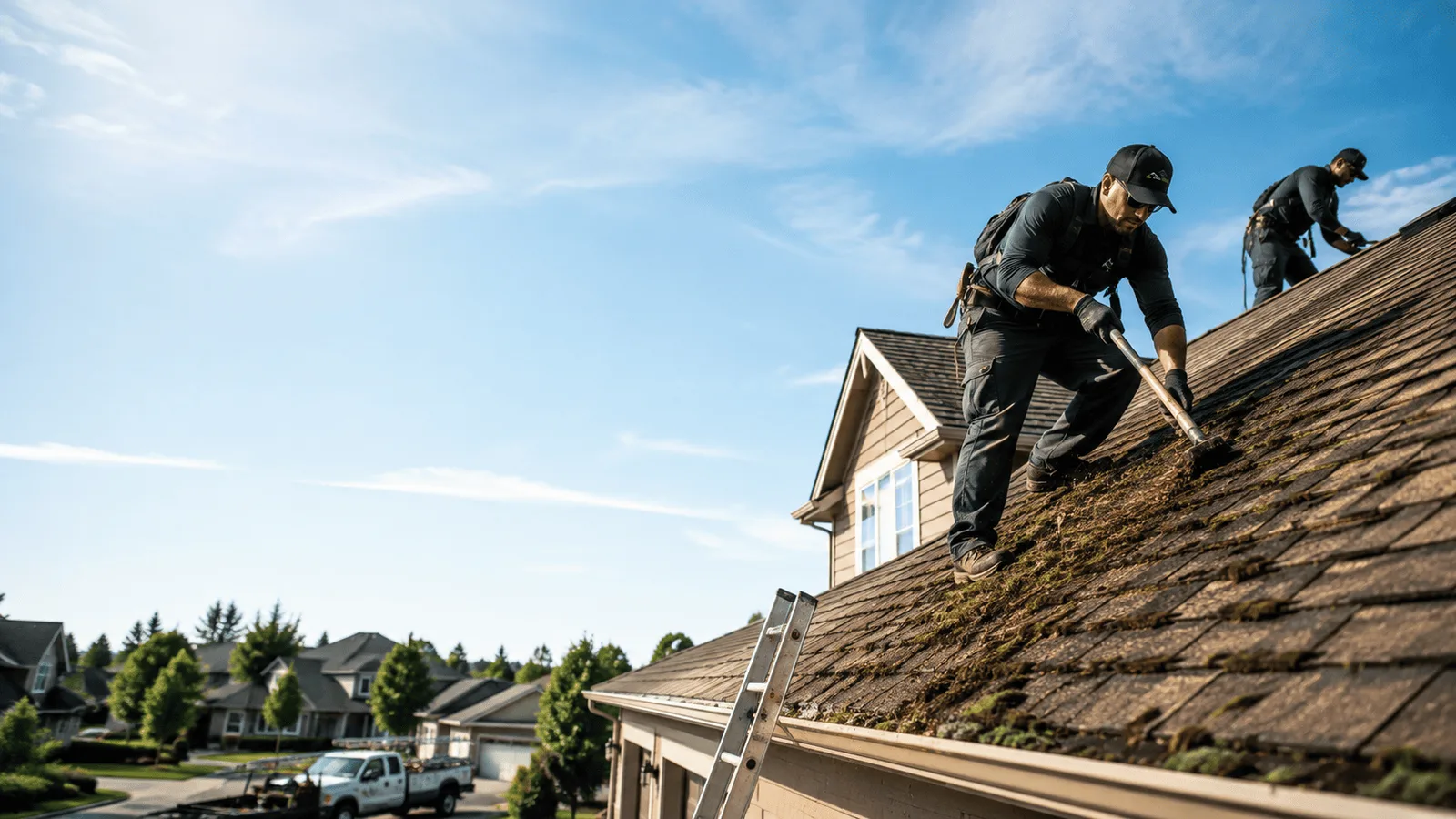 Roof Moss Removal in Berwick, IL near me